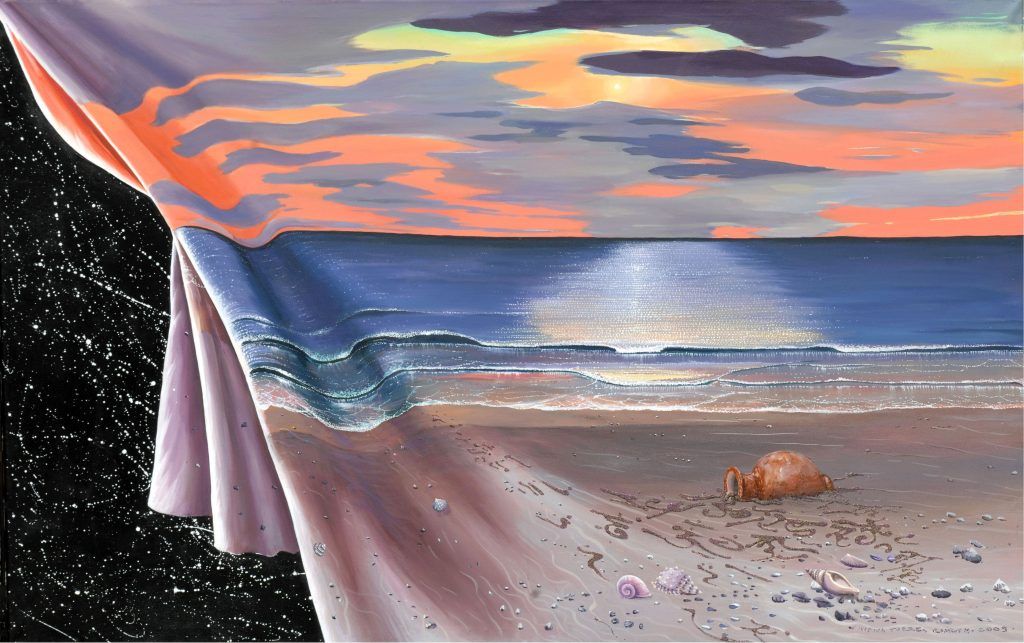 Pintura original ETERNIDAD de la artista Viviana Torres Curth -Acrílico sobre lienzo